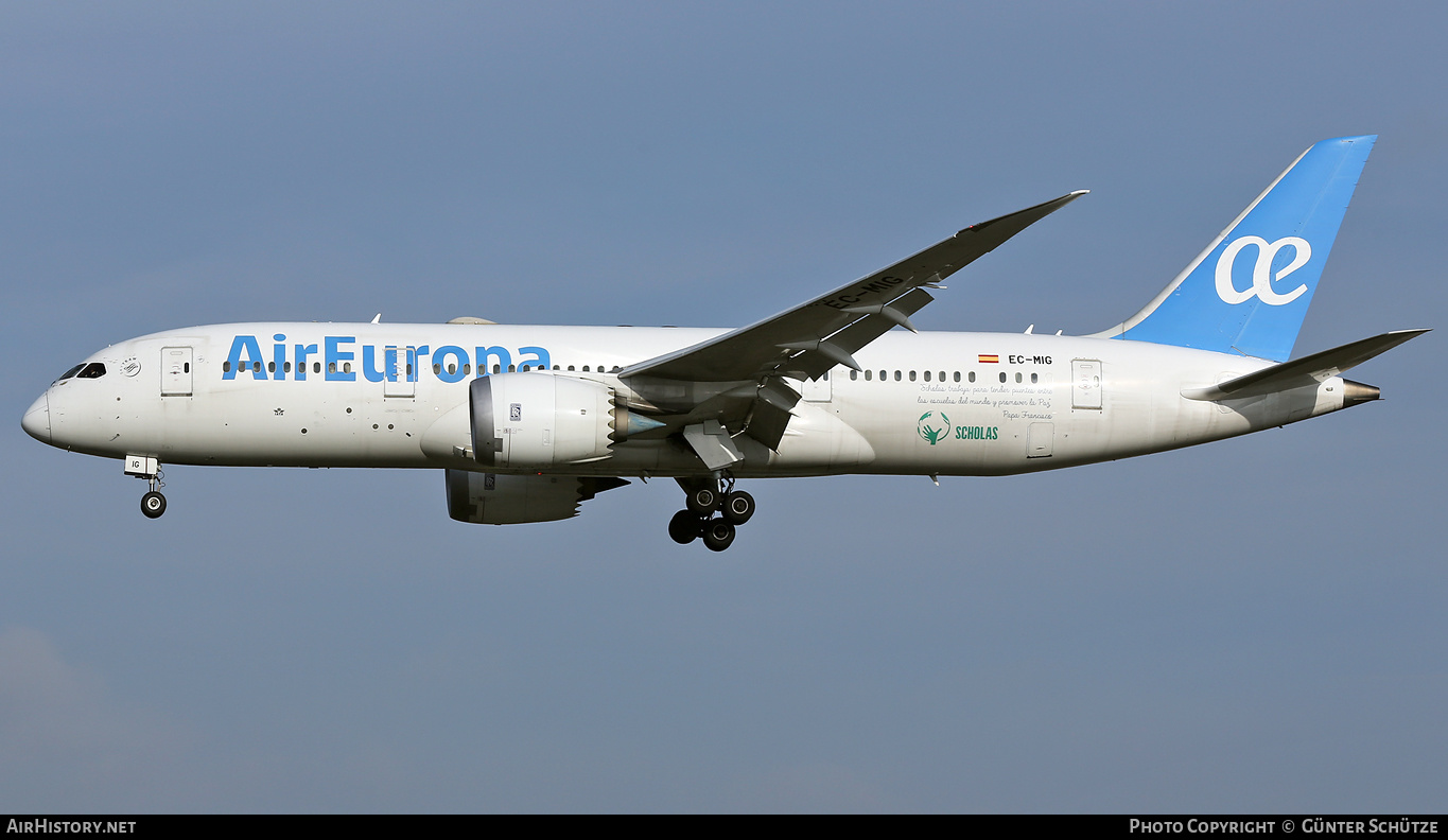 Aircraft Photo of EC-MIG | Boeing 787-8 Dreamliner | Air Europa | AirHistory.net #550037