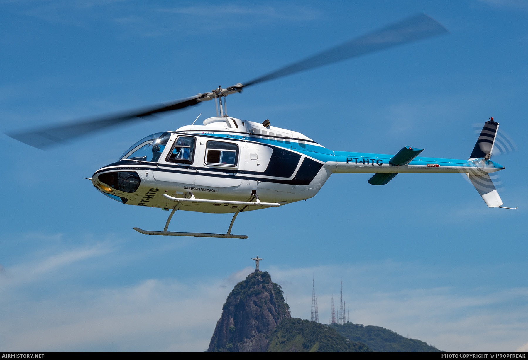 Aircraft Photo of PT-HTC | Bell 206B JetRanger III | Volare Taxi Aéreo | AirHistory.net #550043