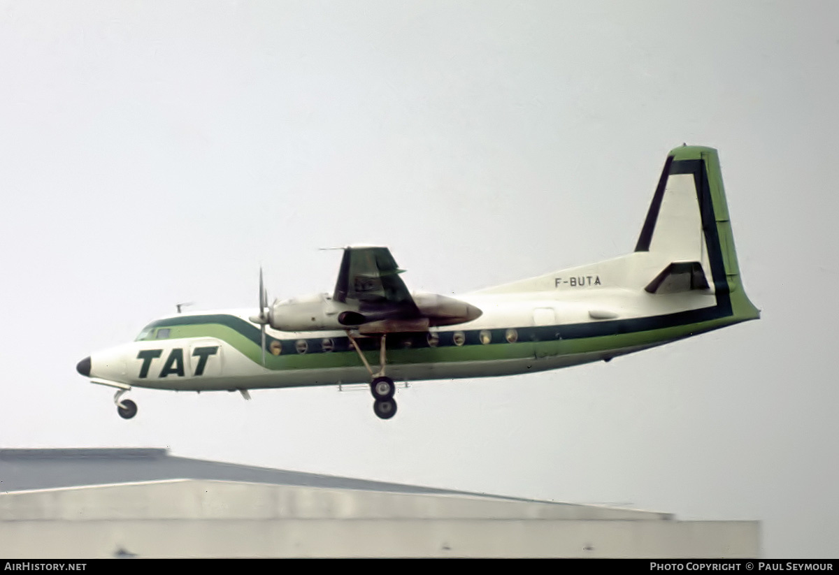 Aircraft Photo of F-BUTA | Fokker F27-200 Friendship | TAT - Touraine Air Transport | AirHistory.net #550067
