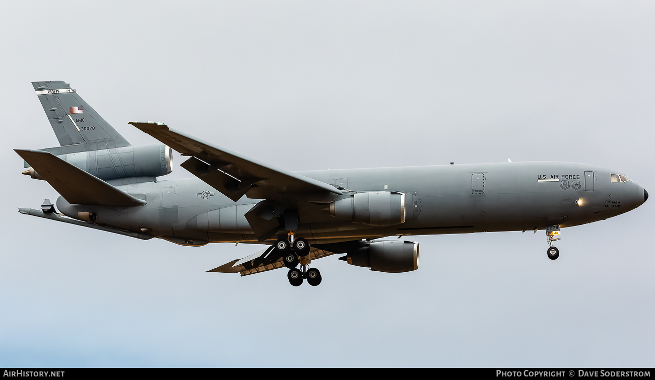 Aircraft Photo of 83-0078 / 30078 | McDonnell Douglas KC-10A Extender (DC-10-30CF) | USA - Air Force | AirHistory.net #550069