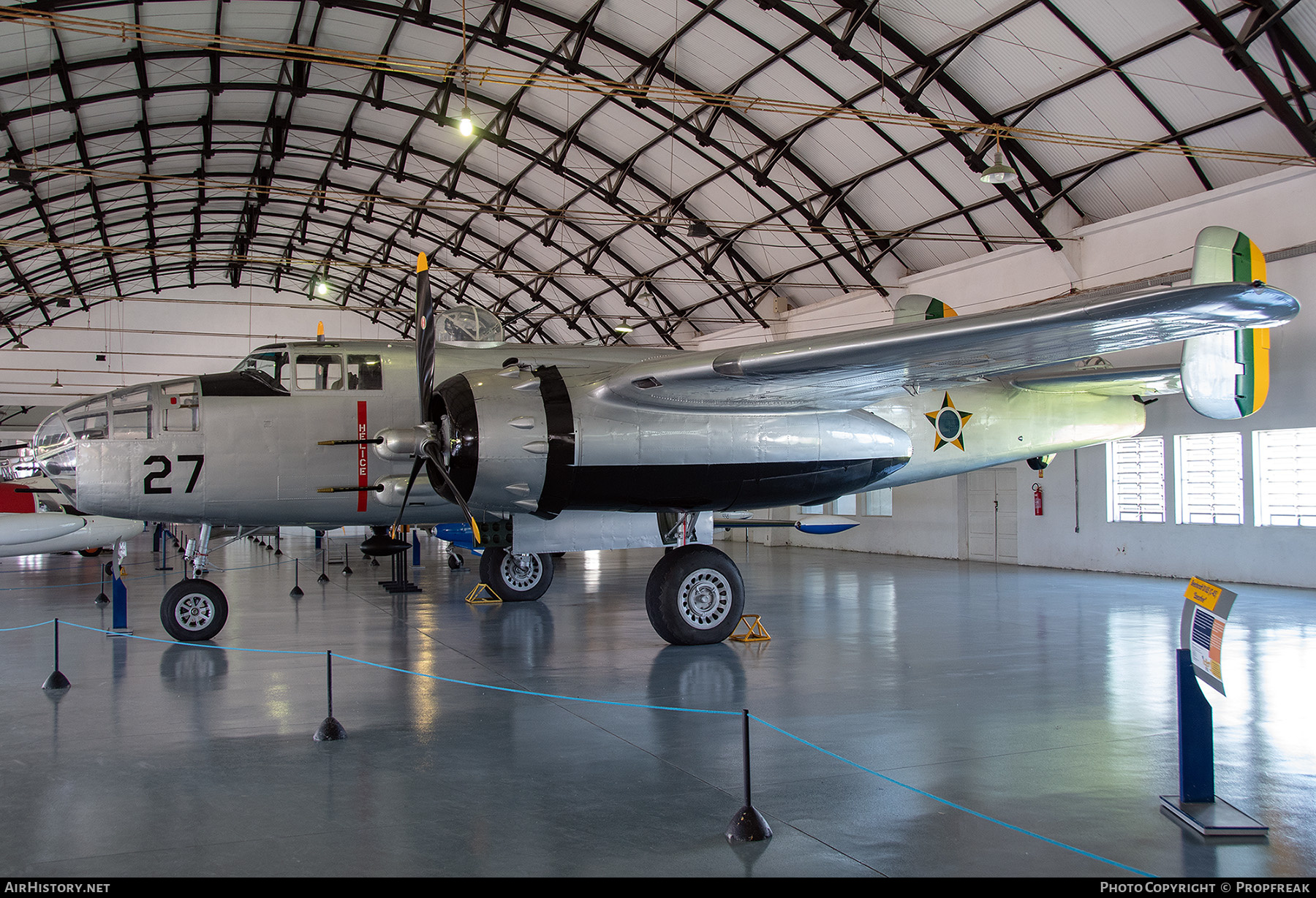 Aircraft Photo of 5127 | North American CB-25J Mitchell | Brazil - Air Force | AirHistory.net #550081