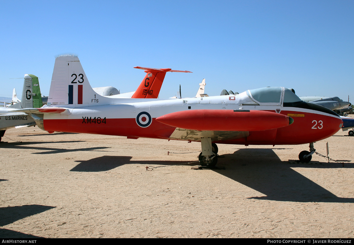 Aircraft Photo of XM464 | Hunting P.84 Jet Provost T3A | UK - Air Force | AirHistory.net #550103