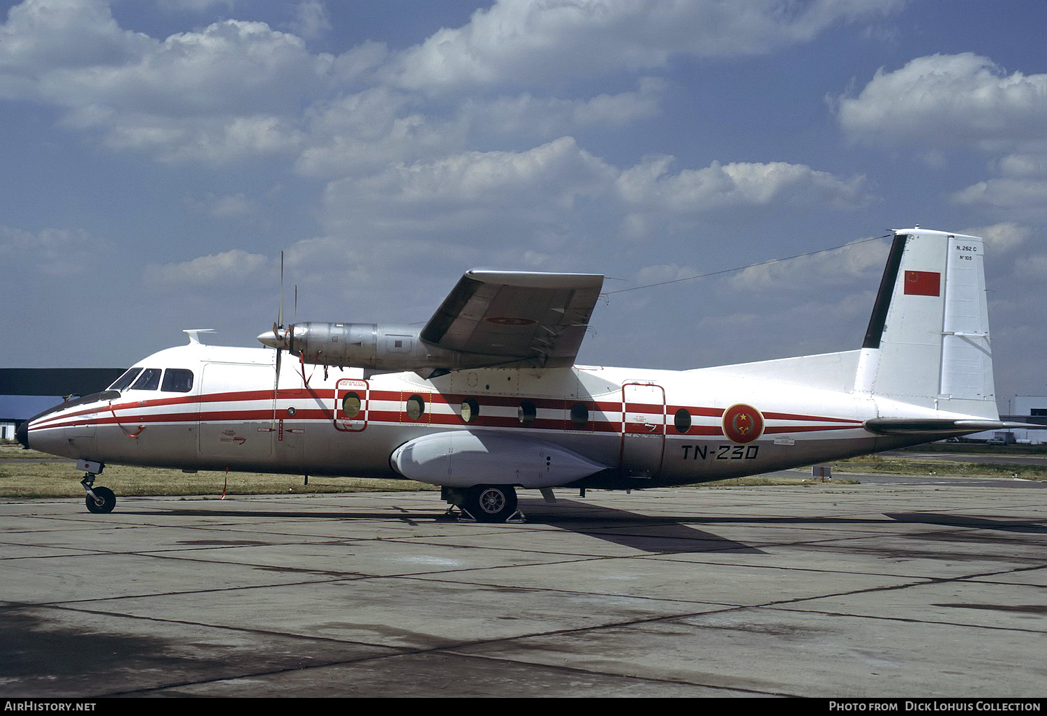 Aircraft Photo of TN-230 | Aerospatiale N-262C-62 Fregate | Congo-Brazzaville - Air Force | AirHistory.net #550115