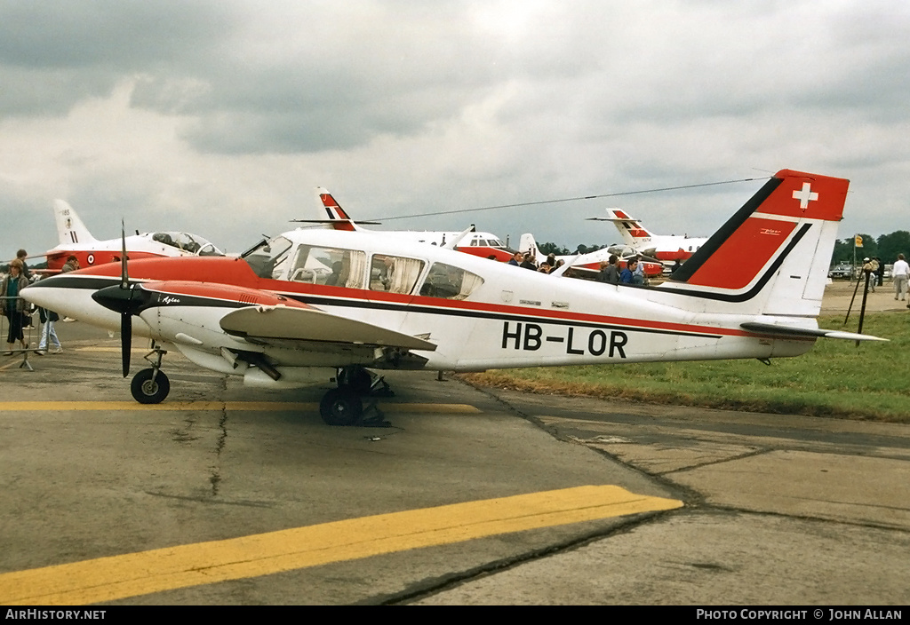 Aircraft Photo of HB-LOR | Piper PA-23-250 Turbo Aztec E | AirHistory.net #550123