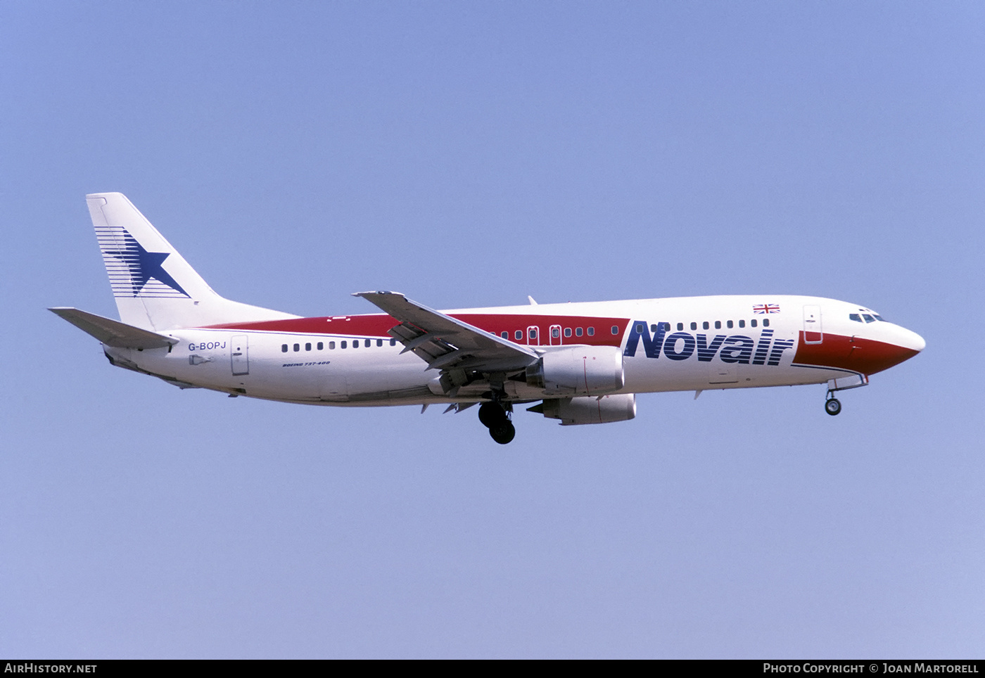 Aircraft Photo of G-BOPJ | Boeing 737-46B | Novair International Airways | AirHistory.net #550156
