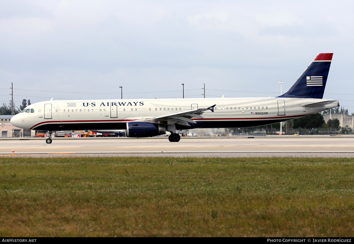 Aircraft Photo of N562UW | Airbus A321-231 | US Airways | AirHistory.net #550161
