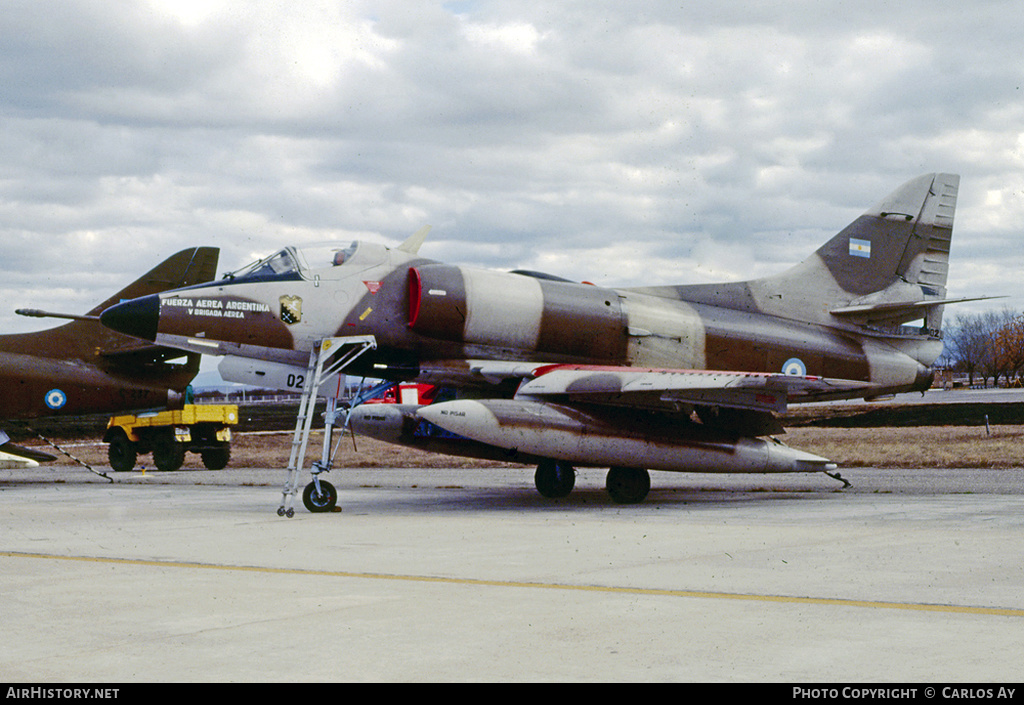 Aircraft Photo of C-302 | Douglas A-4C Skyhawk (A4D-2N) | Argentina - Air Force | AirHistory.net #550174