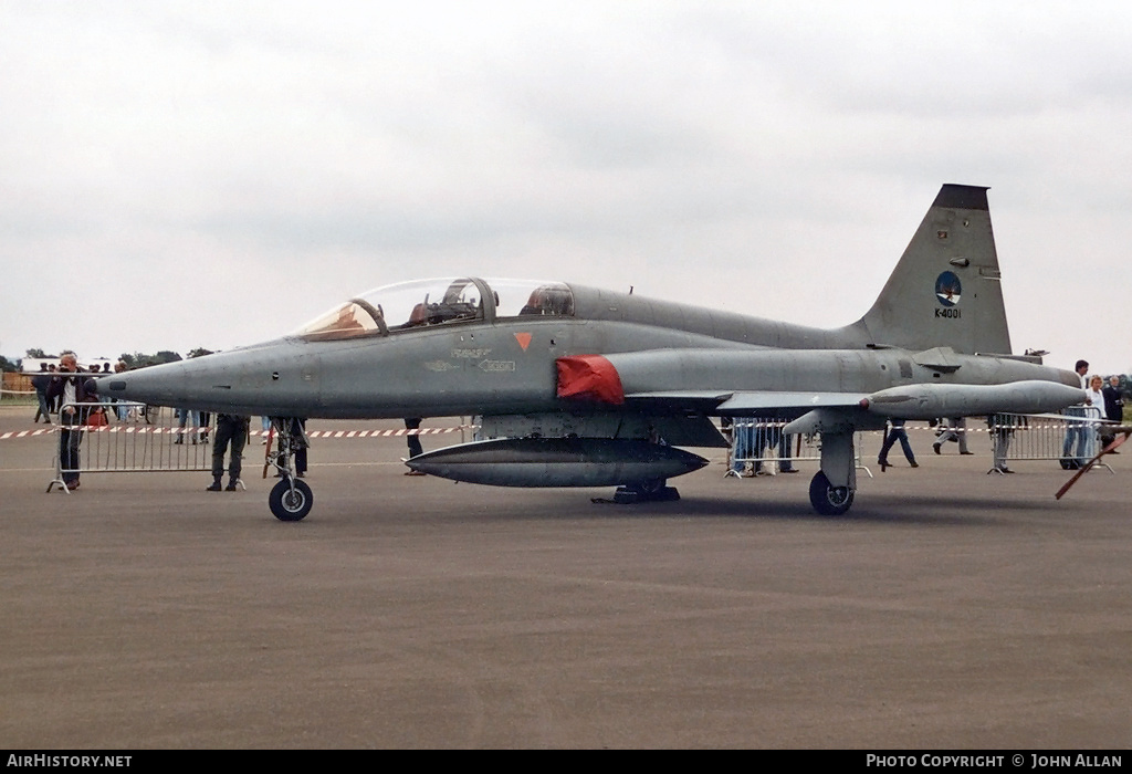 Aircraft Photo of K-4001 | Canadair NF-5B | Netherlands - Air Force | AirHistory.net #550224