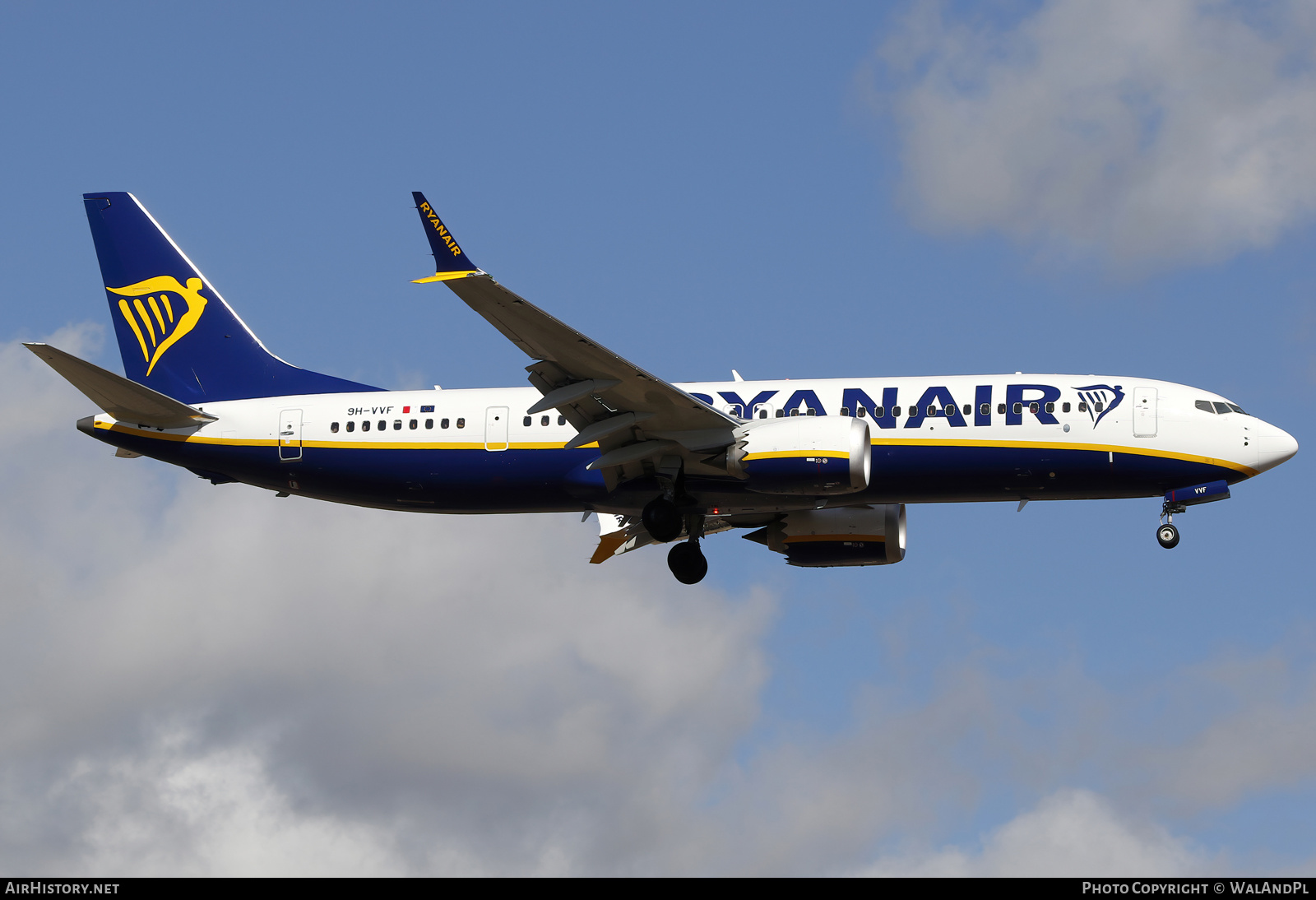 Aircraft Photo of 9H-VVF | Boeing 737-8200 Max 200 | Ryanair | AirHistory.net #550272