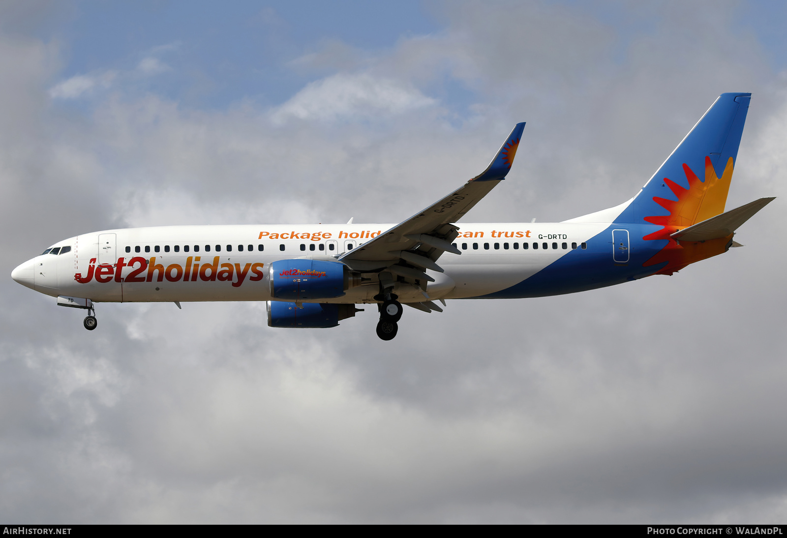 Aircraft Photo of G-DRTD | Boeing 737-808 | Jet2 Holidays | AirHistory.net #550312