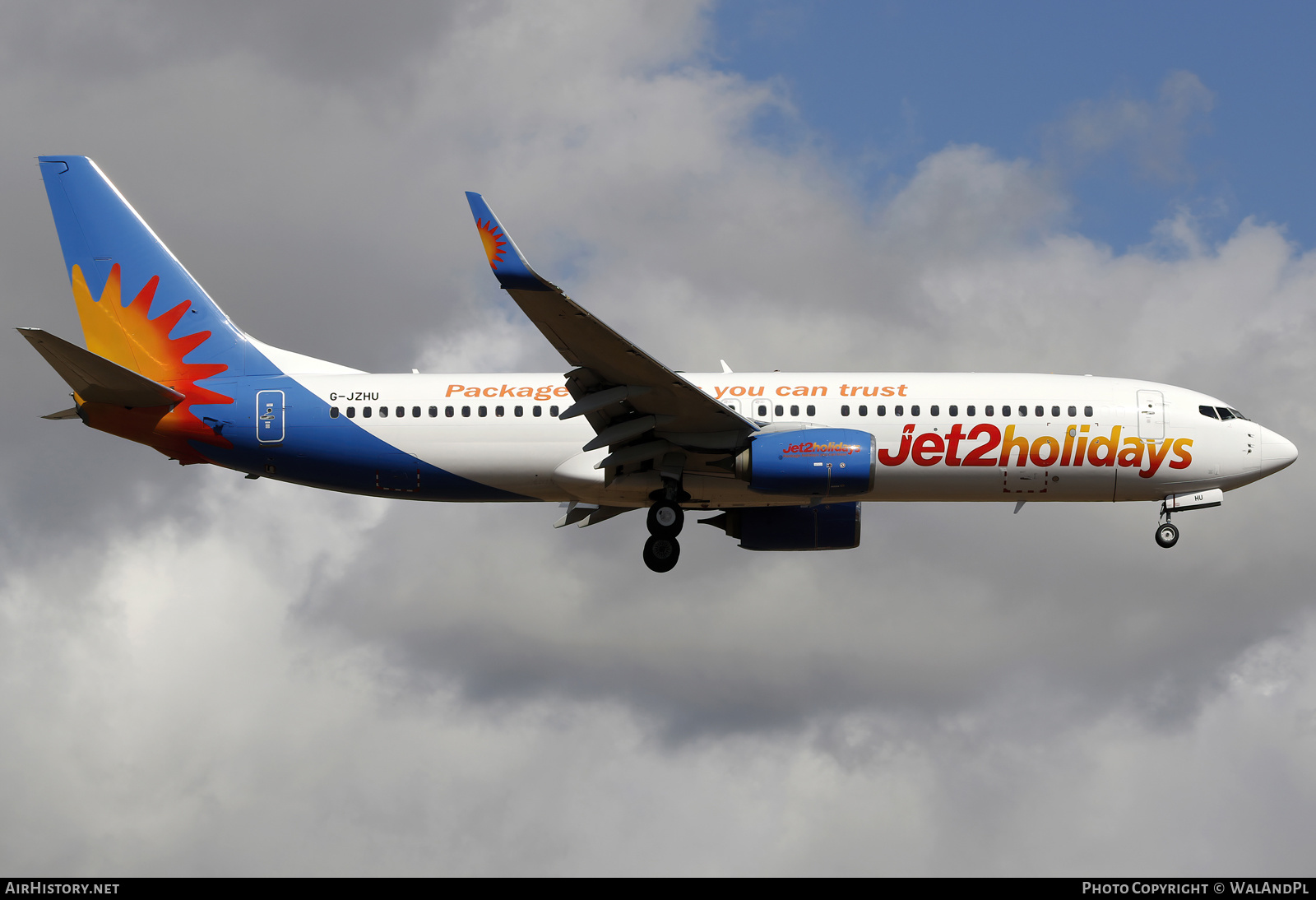 Aircraft Photo of G-JZHU | Boeing 737-800 | Jet2 Holidays | AirHistory.net #550327