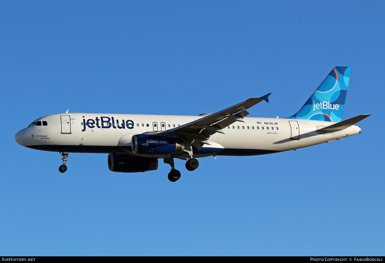 Aircraft Photo of N636JB | Airbus A320-232 | JetBlue Airways | AirHistory.net #550360