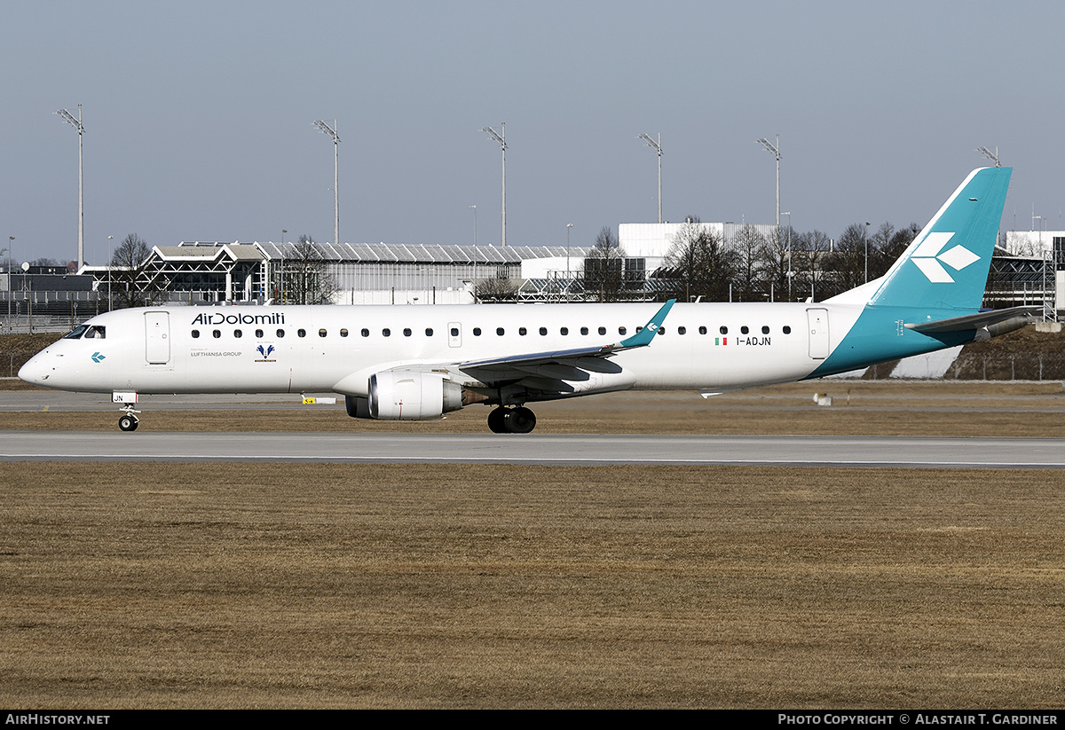 Aircraft Photo of I-ADJN | Embraer 195LR (ERJ-190-200LR) | Air Dolomiti | AirHistory.net #550361