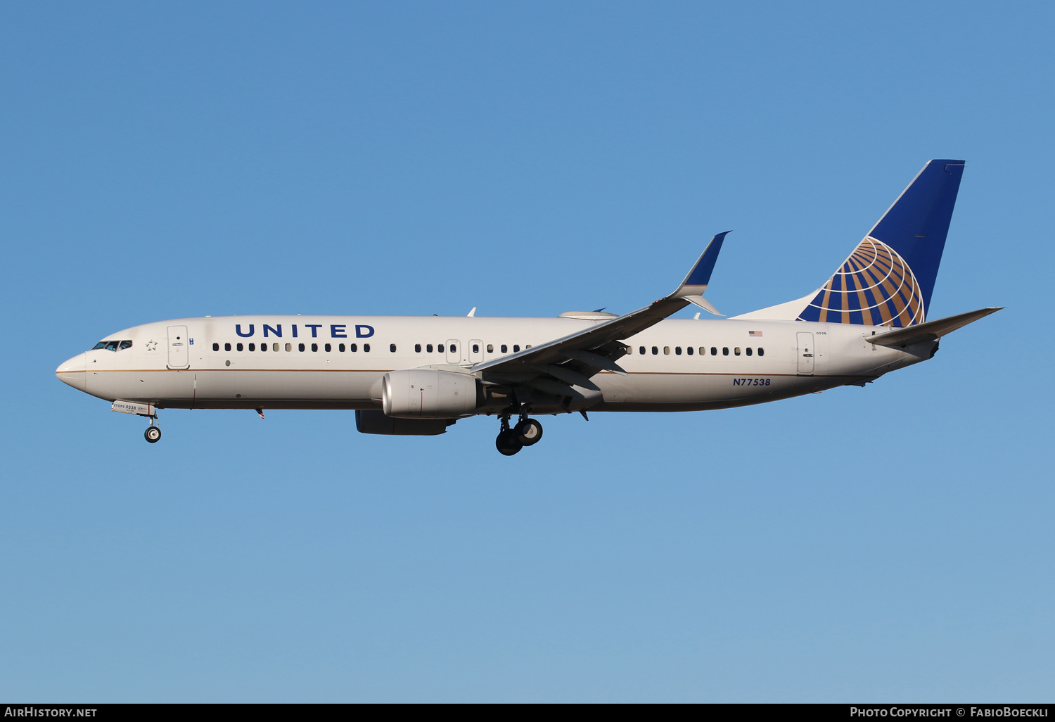 Aircraft Photo of N77538 | Boeing 737-824 | United Airlines | AirHistory.net #550365