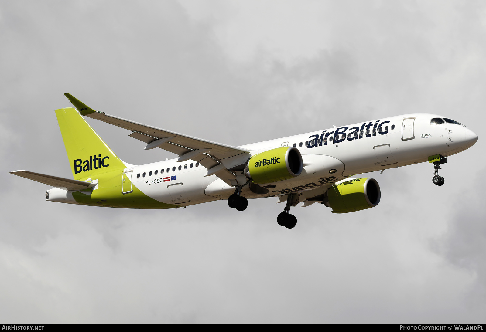 Aircraft Photo of YL-CSC | Bombardier CSeries CS300 (BD-500-1A11) | AirBaltic | AirHistory.net #550369