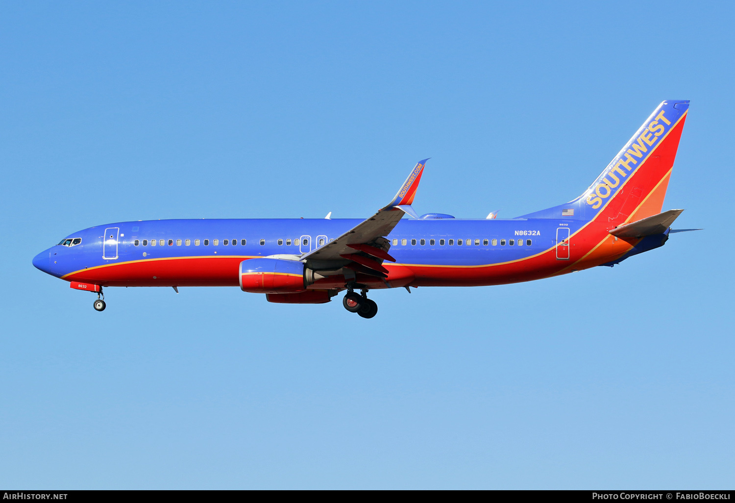 Aircraft Photo of N8632A | Boeing 737-8H4 | Southwest Airlines | AirHistory.net #550370