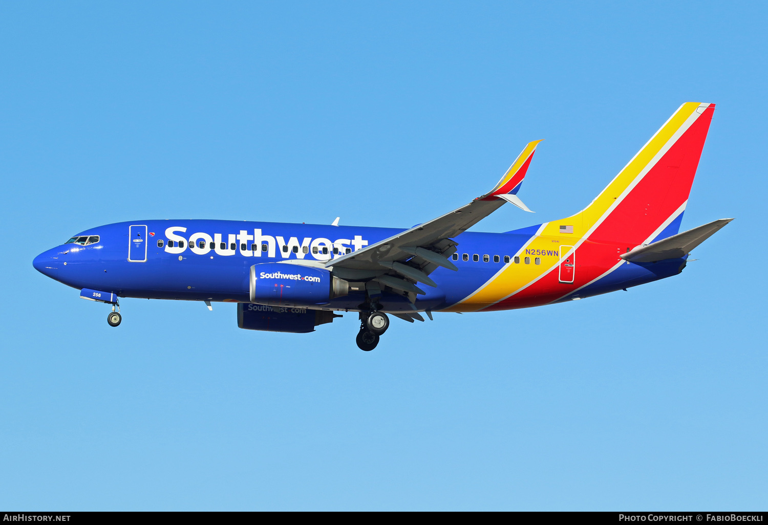Aircraft Photo of N256WN | Boeing 737-7H4 | Southwest Airlines | AirHistory.net #550378