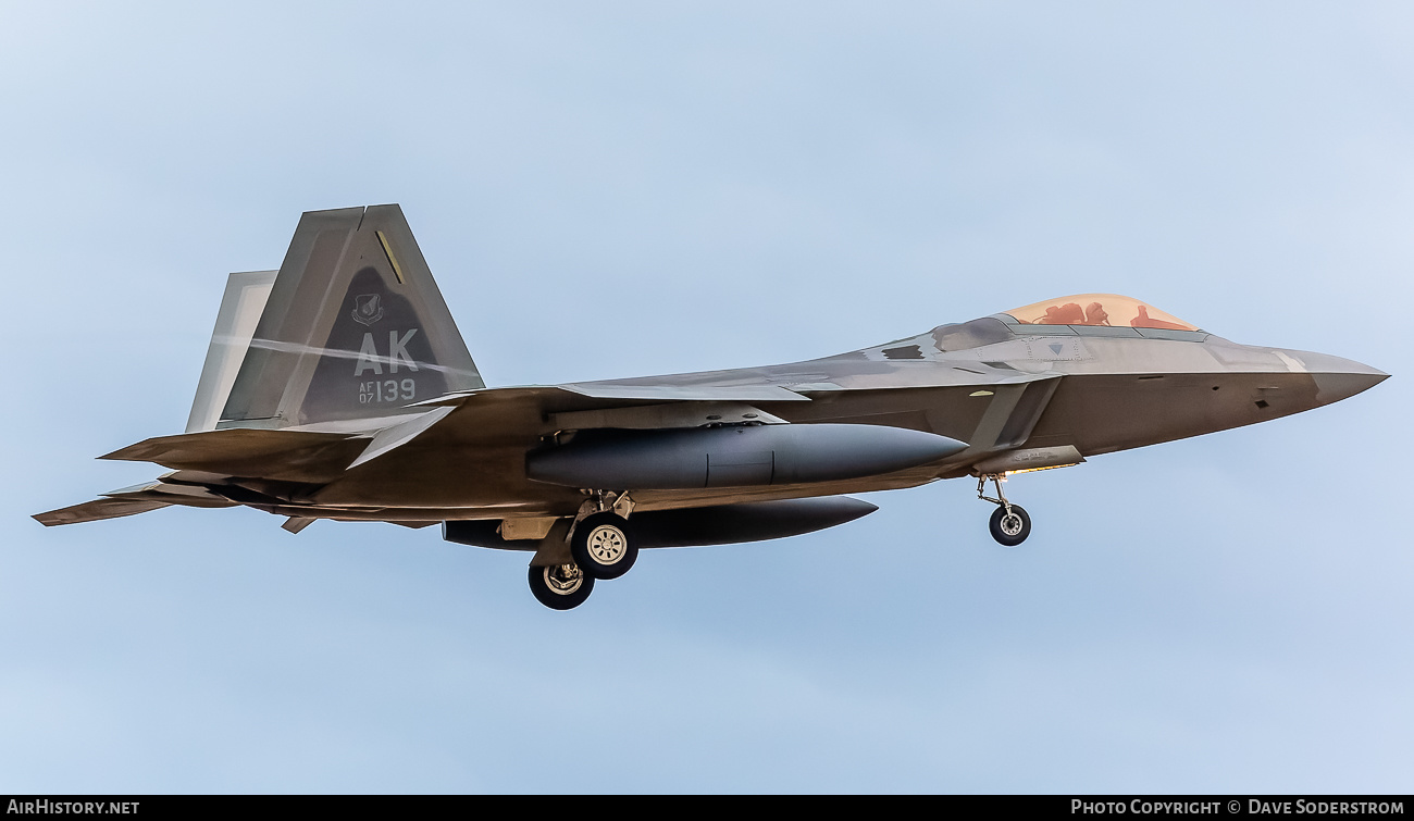Aircraft Photo of 07-4139 / AF07-139 | Lockheed Martin F-22A Raptor | USA - Air Force | AirHistory.net #550421