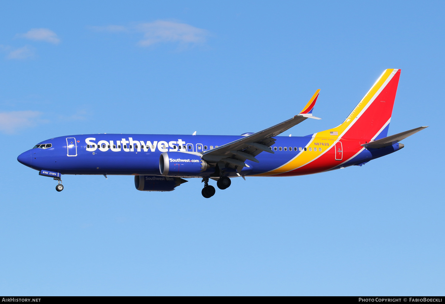 Aircraft Photo of N8762Q | Boeing 737-8 Max 8 | Southwest Airlines | AirHistory.net #550422