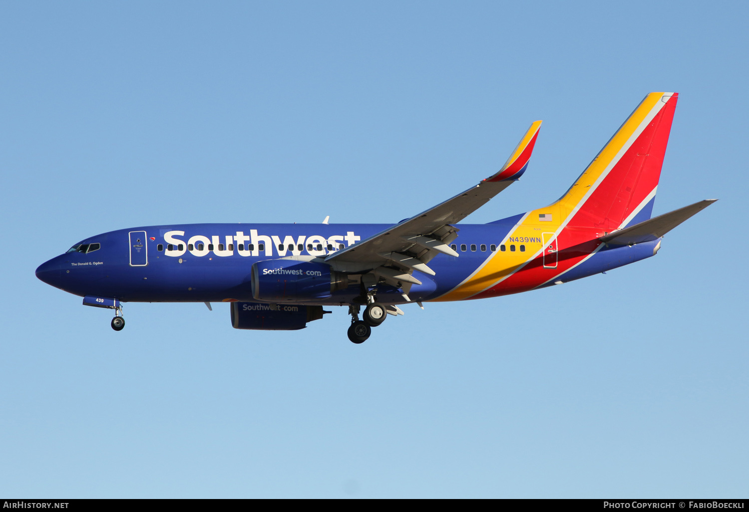 Aircraft Photo of N439WN | Boeing 737-7H4 | Southwest Airlines | AirHistory.net #550469