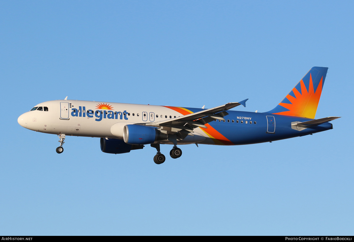 Aircraft Photo of N278NV | Airbus A320-214 | Allegiant Air | AirHistory.net #550495