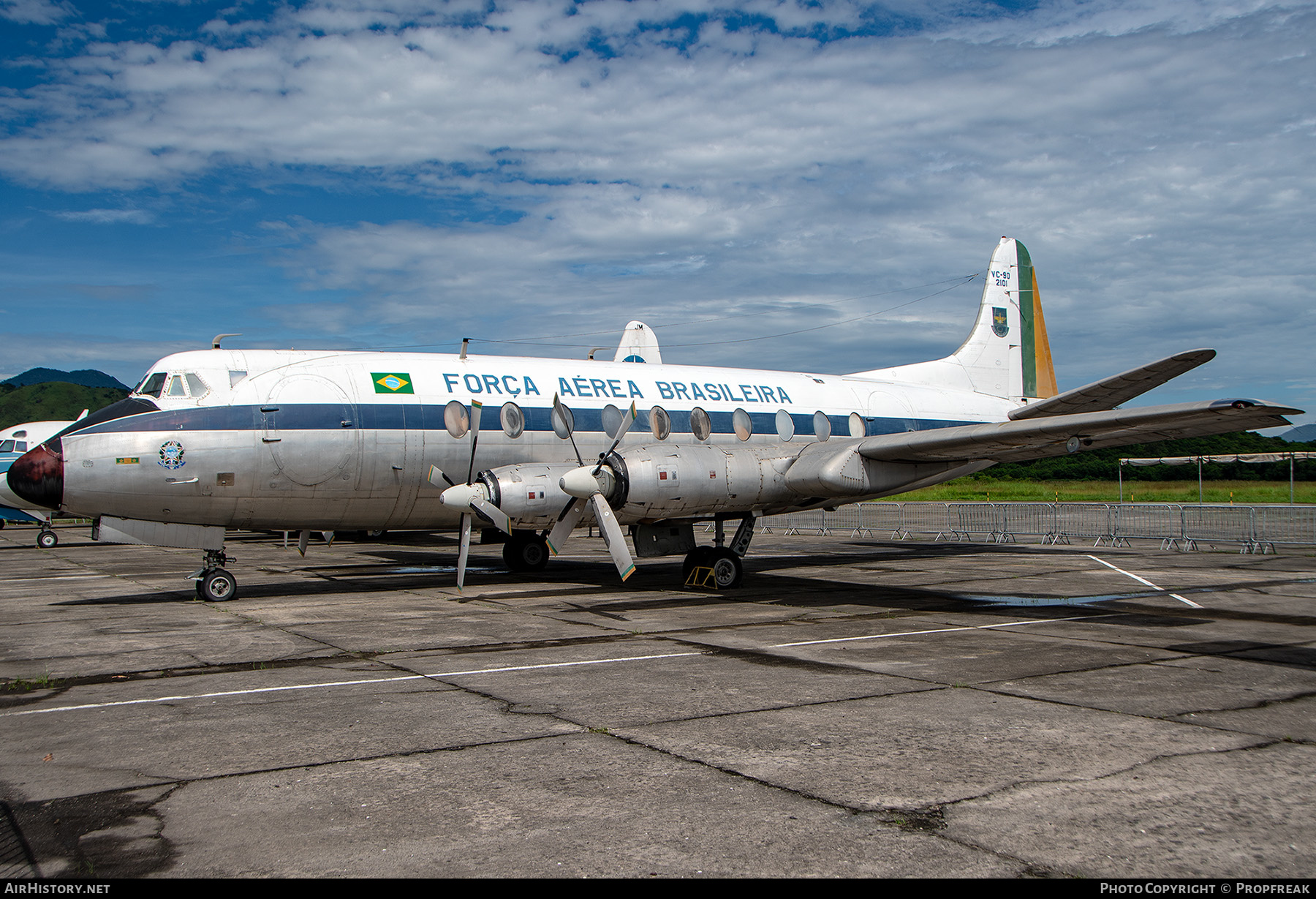 Aircraft Photo of 2101 | Vickers VC-90 Viscount (789D) | Brazil - Air Force | AirHistory.net #550528
