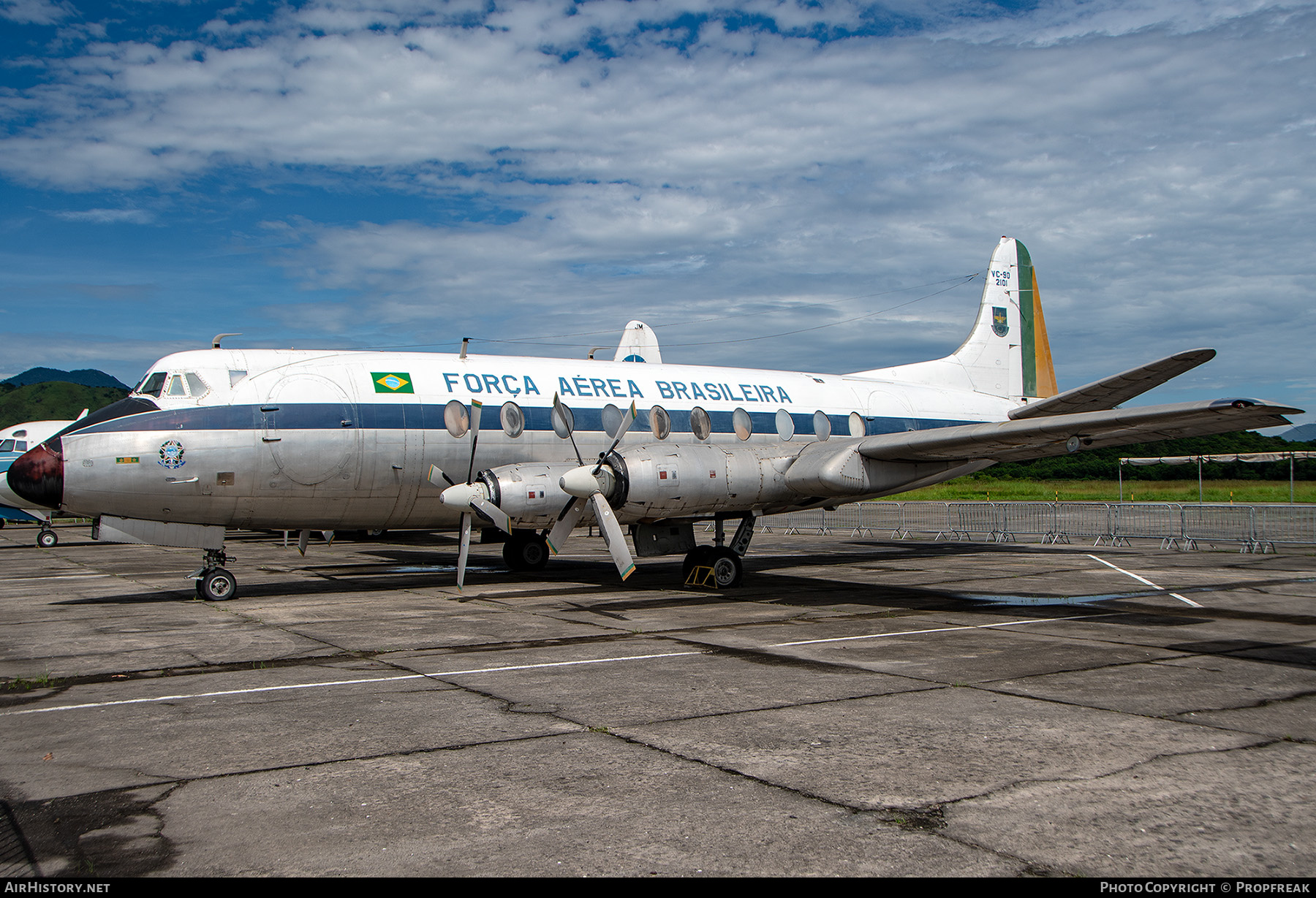 Aircraft Photo of 2101 | Vickers VC-90 Viscount (789D) | Brazil - Air Force | AirHistory.net #550528