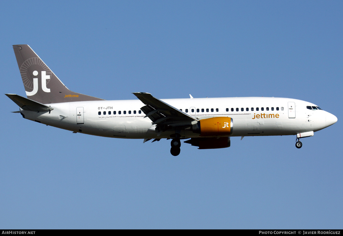 Aircraft Photo of OY-JTH | Boeing 737-3Y0(QC) | Jettime | AirHistory.net #550530