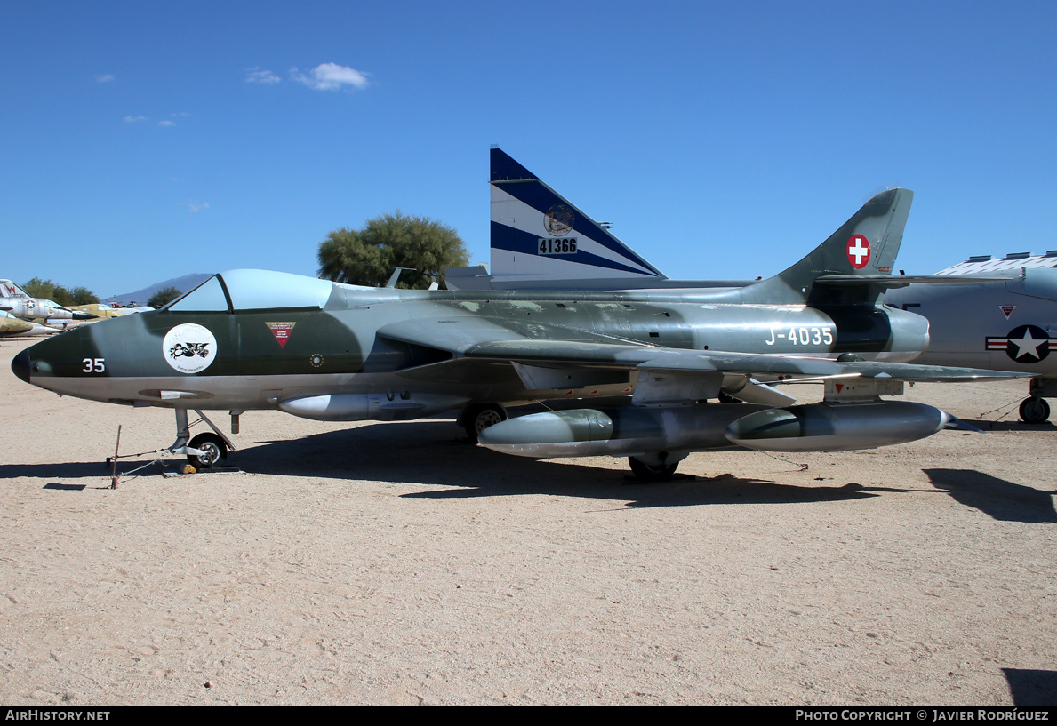 Aircraft Photo of J-4035 | Hawker Hunter F58 | Switzerland - Air Force | AirHistory.net #550543