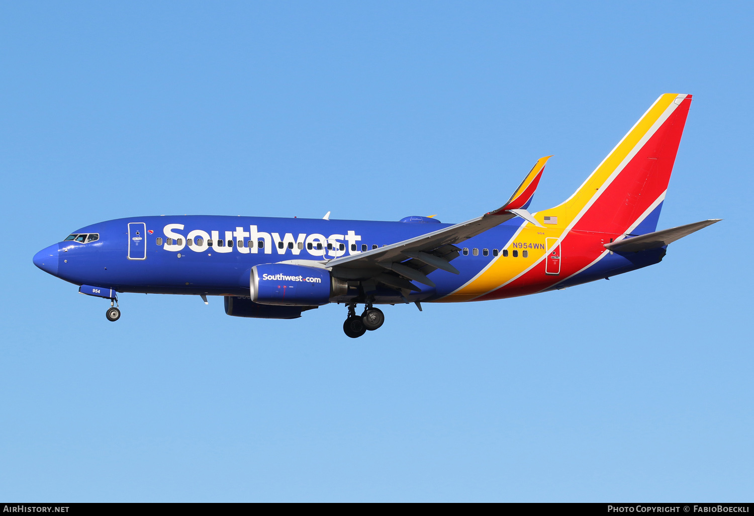 Aircraft Photo of N954WN | Boeing 737-7H4 | Southwest Airlines | AirHistory.net #550544