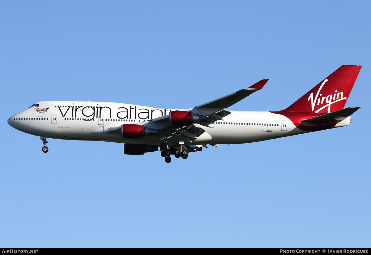 Aircraft Photo of G-VROC | Boeing 747-41R | Virgin Atlantic Airways | AirHistory.net #550547
