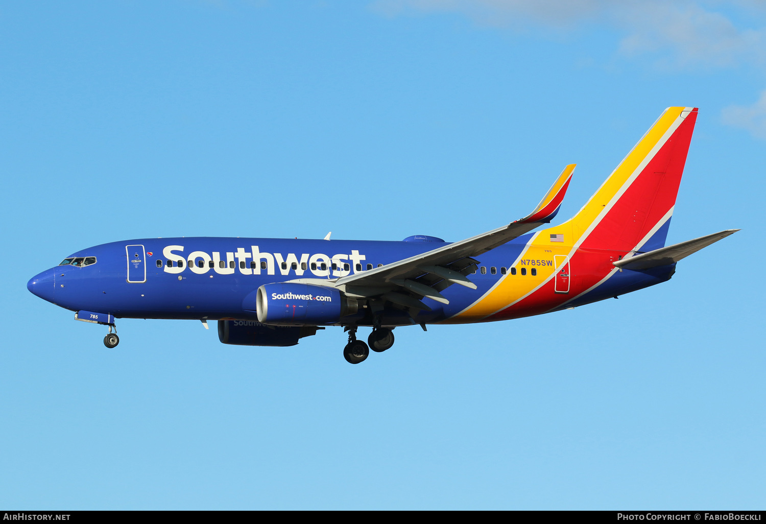 Aircraft Photo of N785SW | Boeing 737-7H4 | Southwest Airlines | AirHistory.net #550560