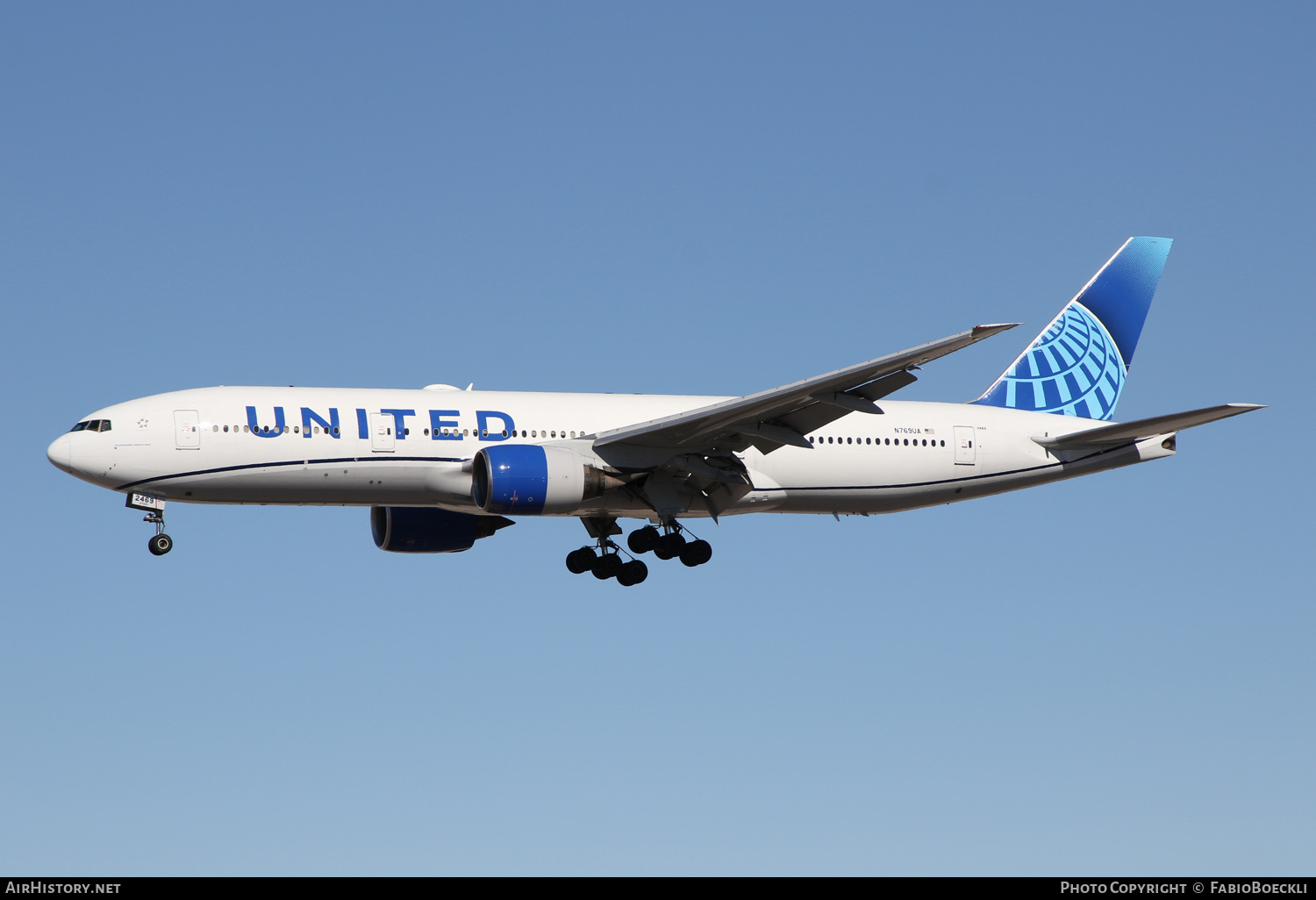 Aircraft Photo of N769UA | Boeing 777-222 | United Airlines | AirHistory.net #550561