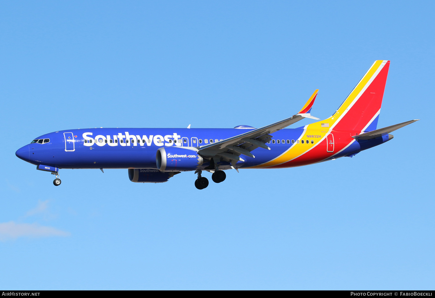 Aircraft Photo of N8832H | Boeing 737-8 Max 8 | Southwest Airlines | AirHistory.net #550591