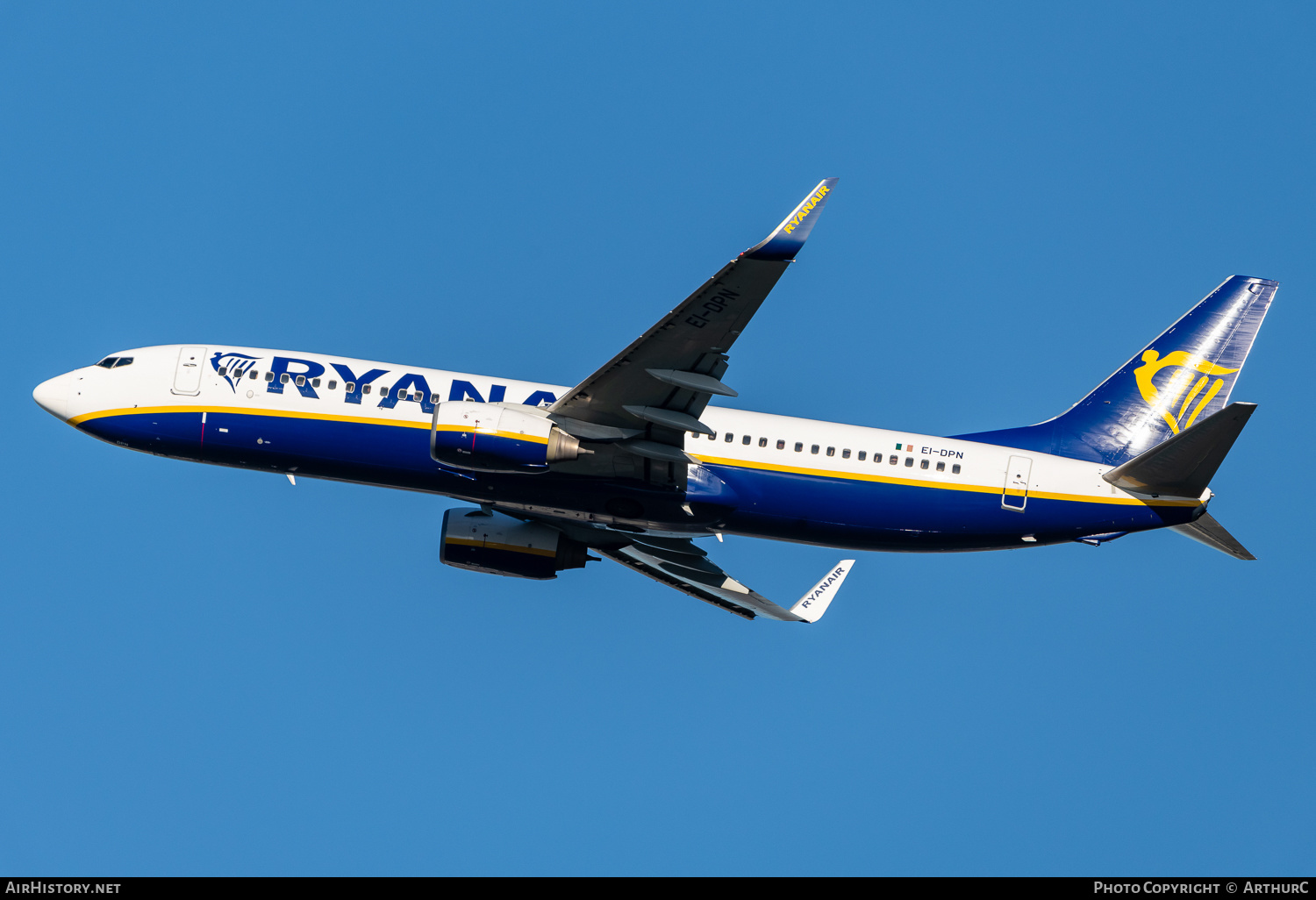 Aircraft Photo of EI-DPN | Boeing 737-8AS | Ryanair | AirHistory.net #550609