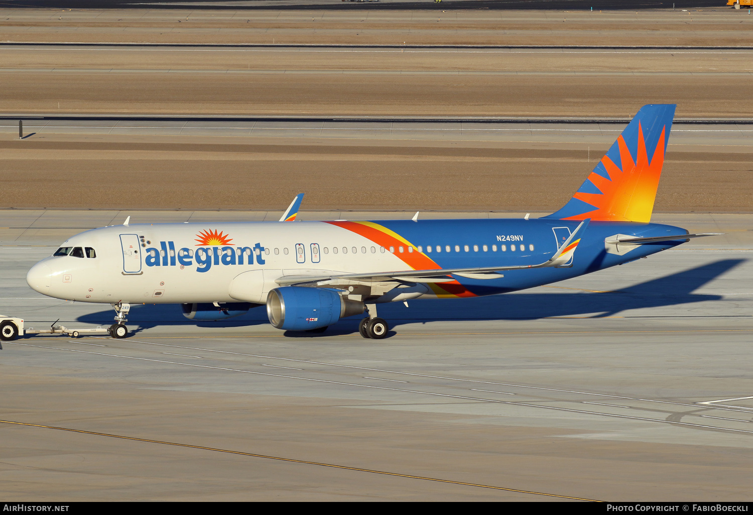 Aircraft Photo of N249NV | Airbus A320-214 | Allegiant Air | AirHistory.net #550615