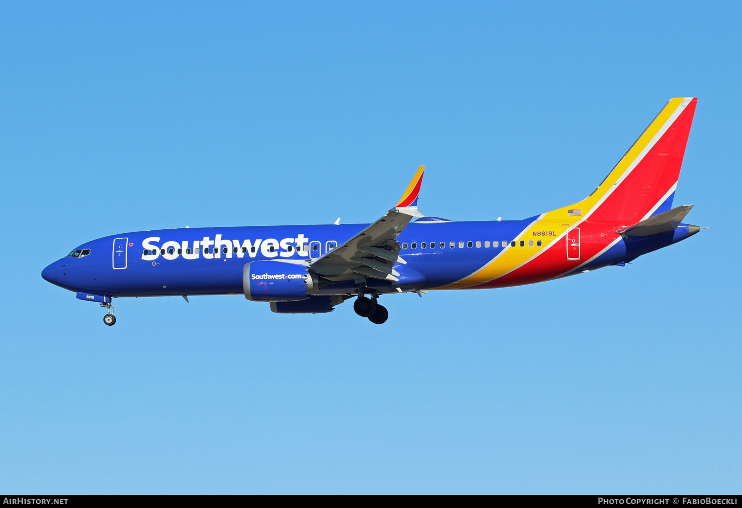 Aircraft Photo of N8819L | Boeing 737-8 Max 8 | Southwest Airlines | AirHistory.net #550660