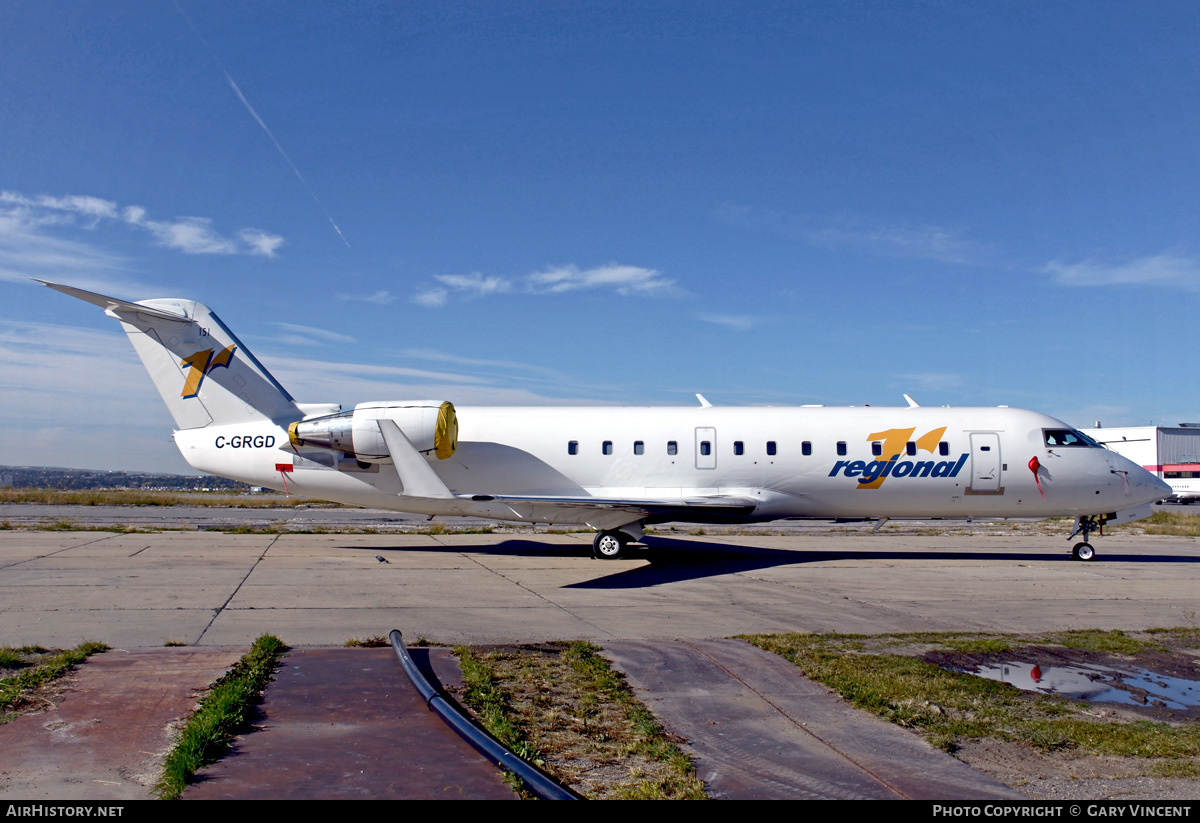 Aircraft Photo of C-GRGD | Bombardier CRJ-200ER (CL-600-2B19) | Regional 1 Airlines | AirHistory.net #550700