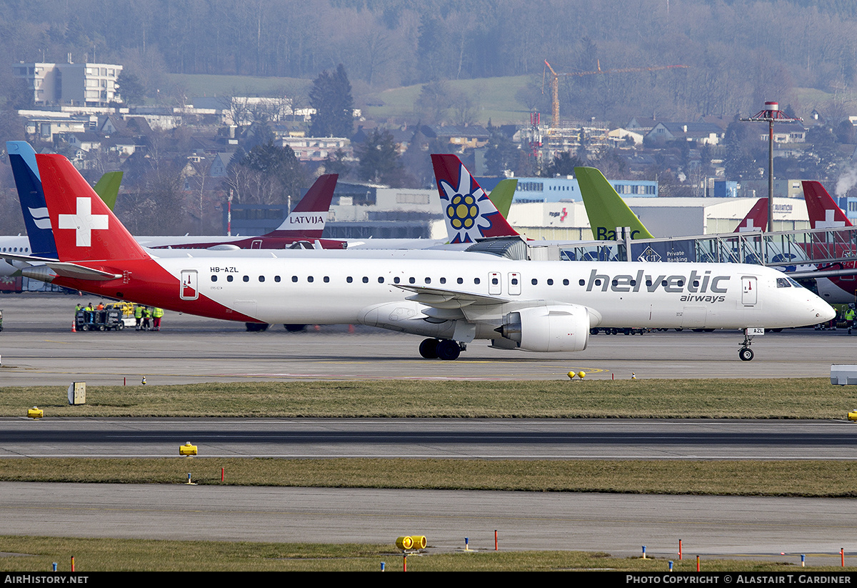 Aircraft Photo of HB-AZL | Embraer 195-E2 (ERJ-190-400) | Helvetic Airways | AirHistory.net #550735