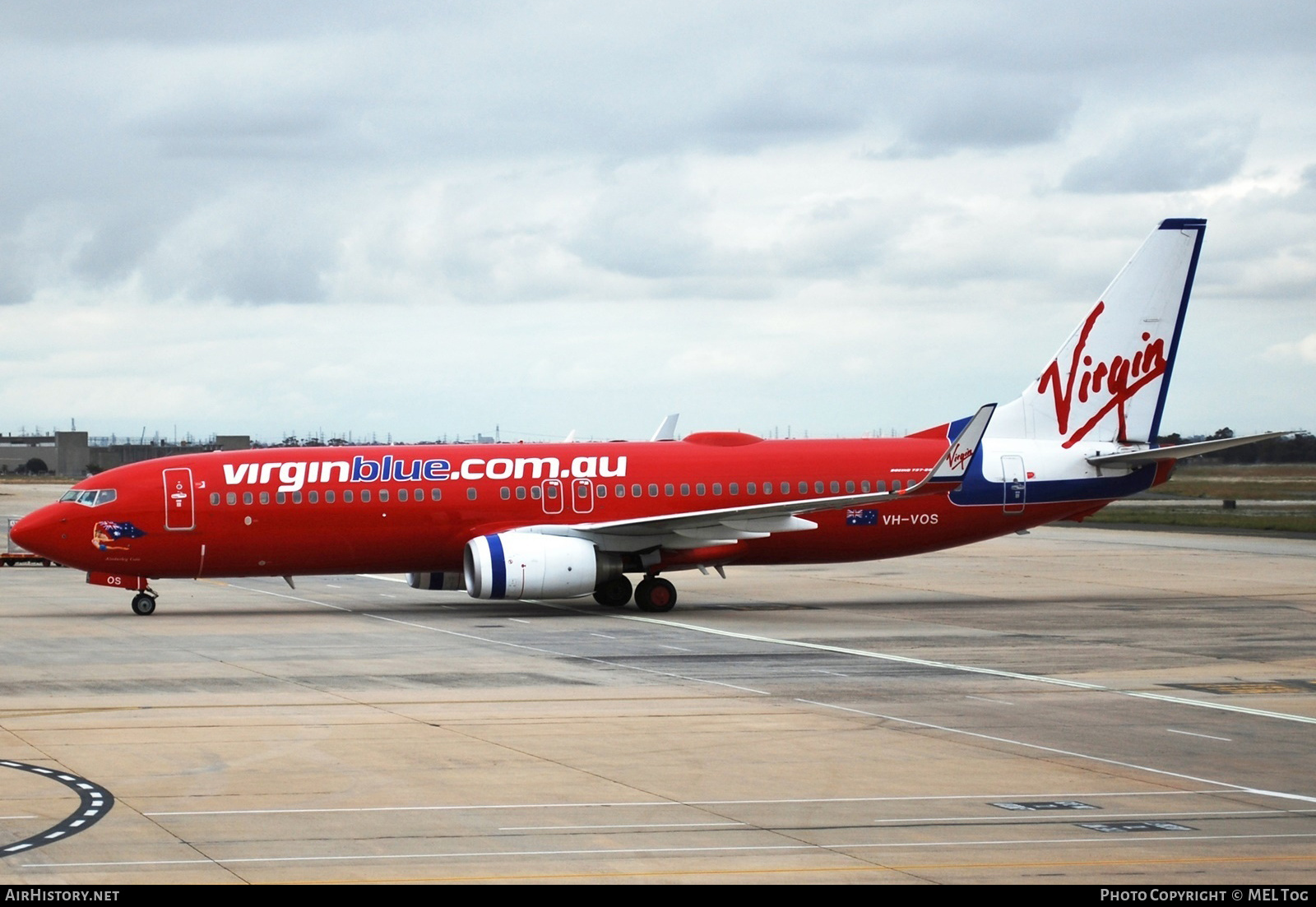 Aircraft Photo of VH-VOS | Boeing 737-8FE | Virgin Blue Airlines | AirHistory.net #550738