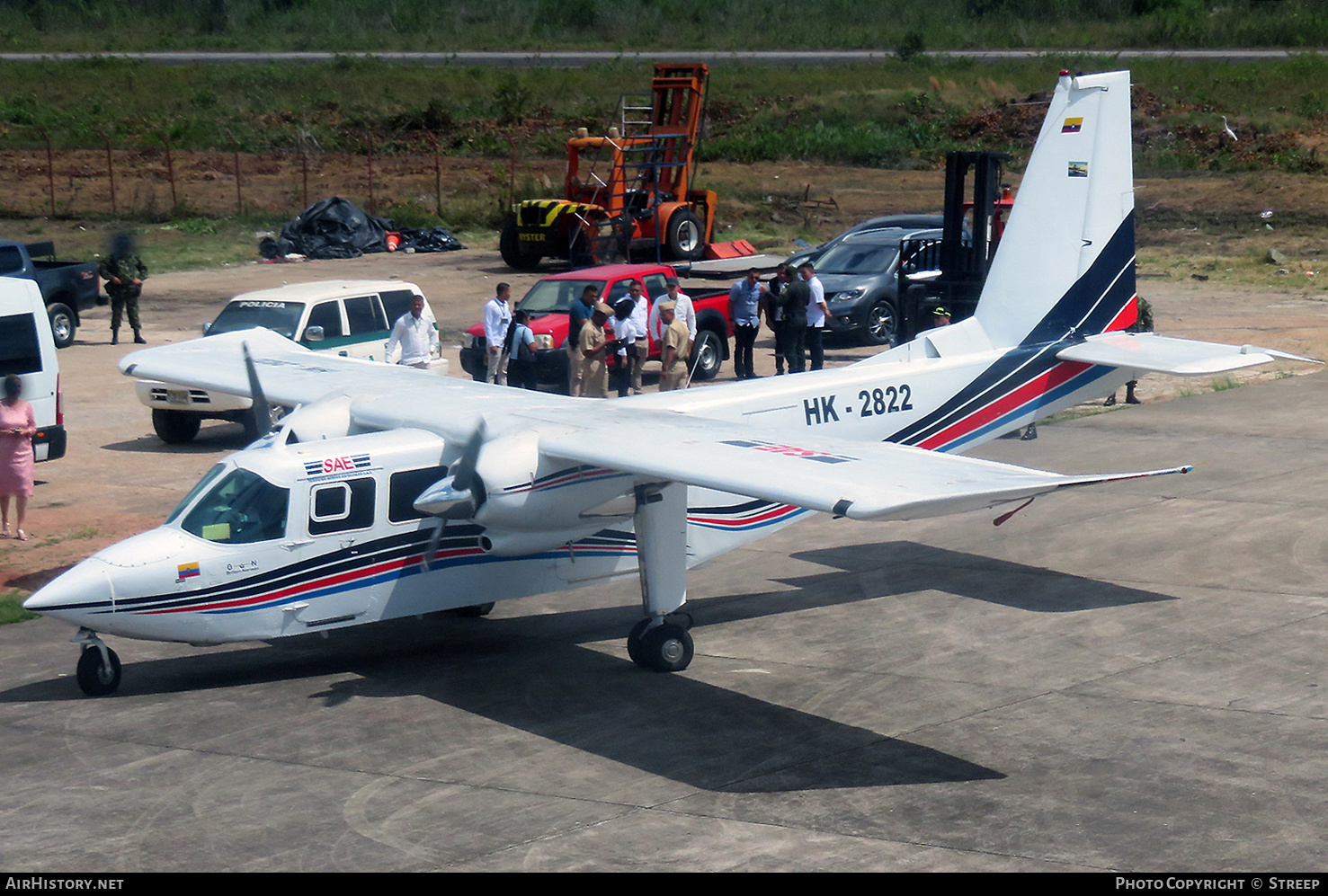 Aircraft Photo of HK-2822 | Pilatus Britten-Norman BN-2B-27 Islander | SAE - Servicios Aéreos Especiales | AirHistory.net #550752