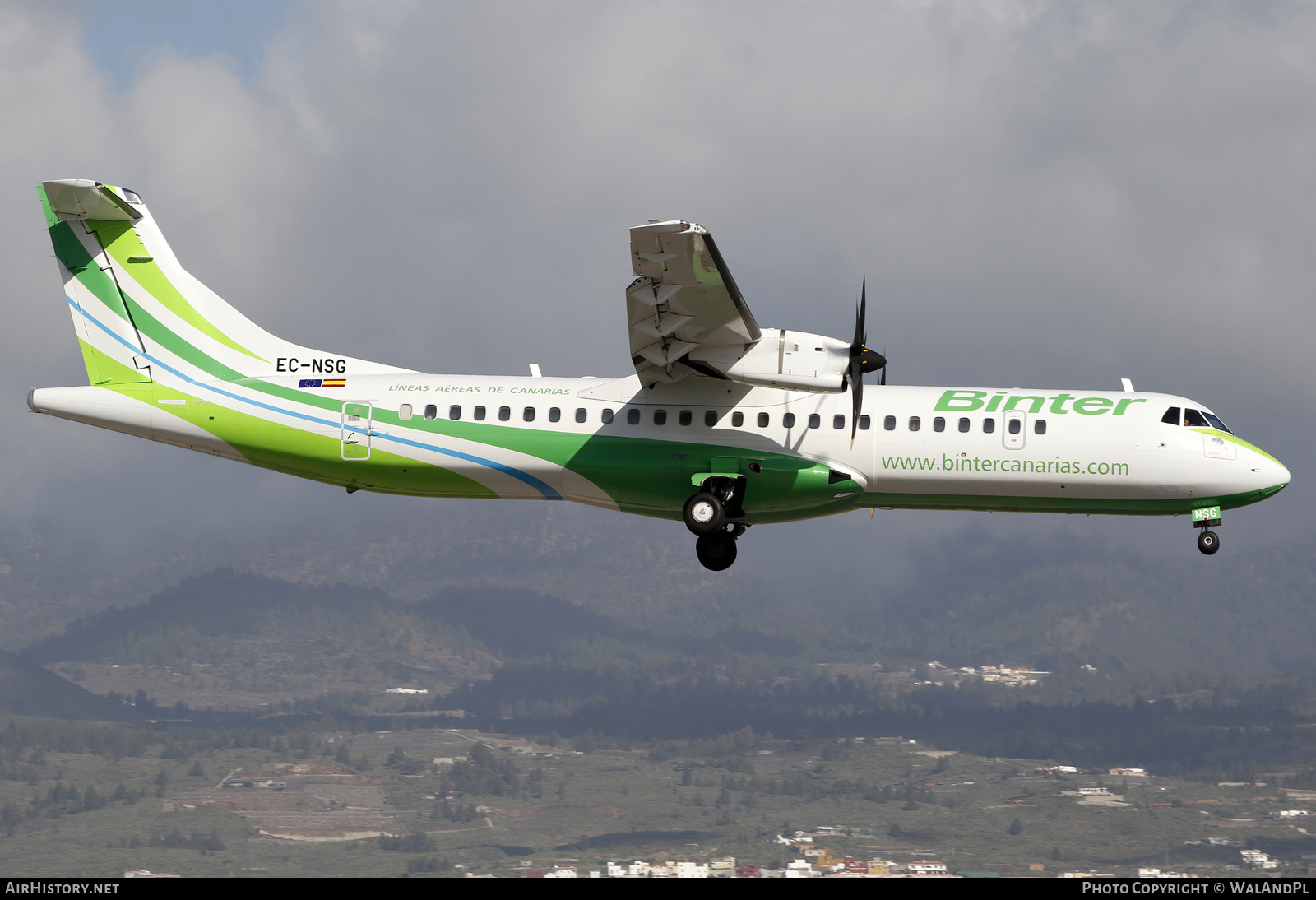 Aircraft Photo of EC-NSG | ATR ATR-72-600 (ATR-72-212A) | Binter Canarias | AirHistory.net #550761