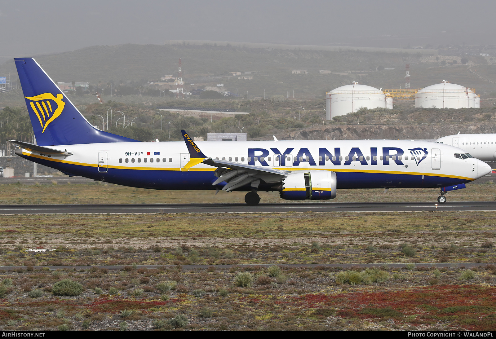 Aircraft Photo of 9H-VUY | Boeing 737-8200 Max 200 | Ryanair | AirHistory.net #550763