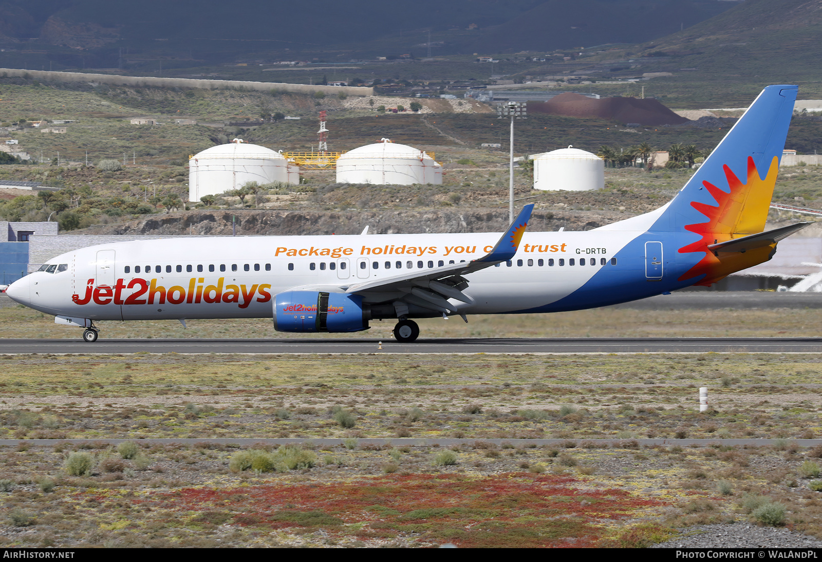Aircraft Photo of G-DRTB | Boeing 737-86N | Jet2 Holidays | AirHistory.net #550778
