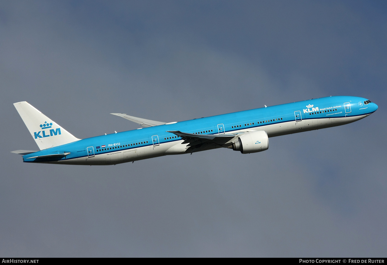 Aircraft Photo of PH-BVU | Boeing 777-300/ER | KLM - Royal Dutch Airlines | AirHistory.net #550849