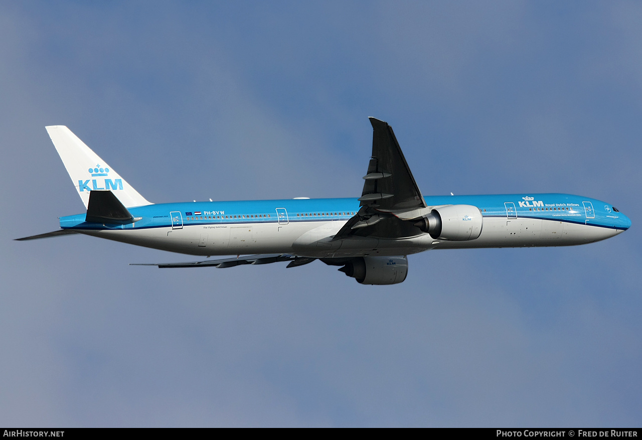 Aircraft Photo of PH-BVW | Boeing 777-300/ER | KLM - Royal Dutch Airlines | AirHistory.net #550882