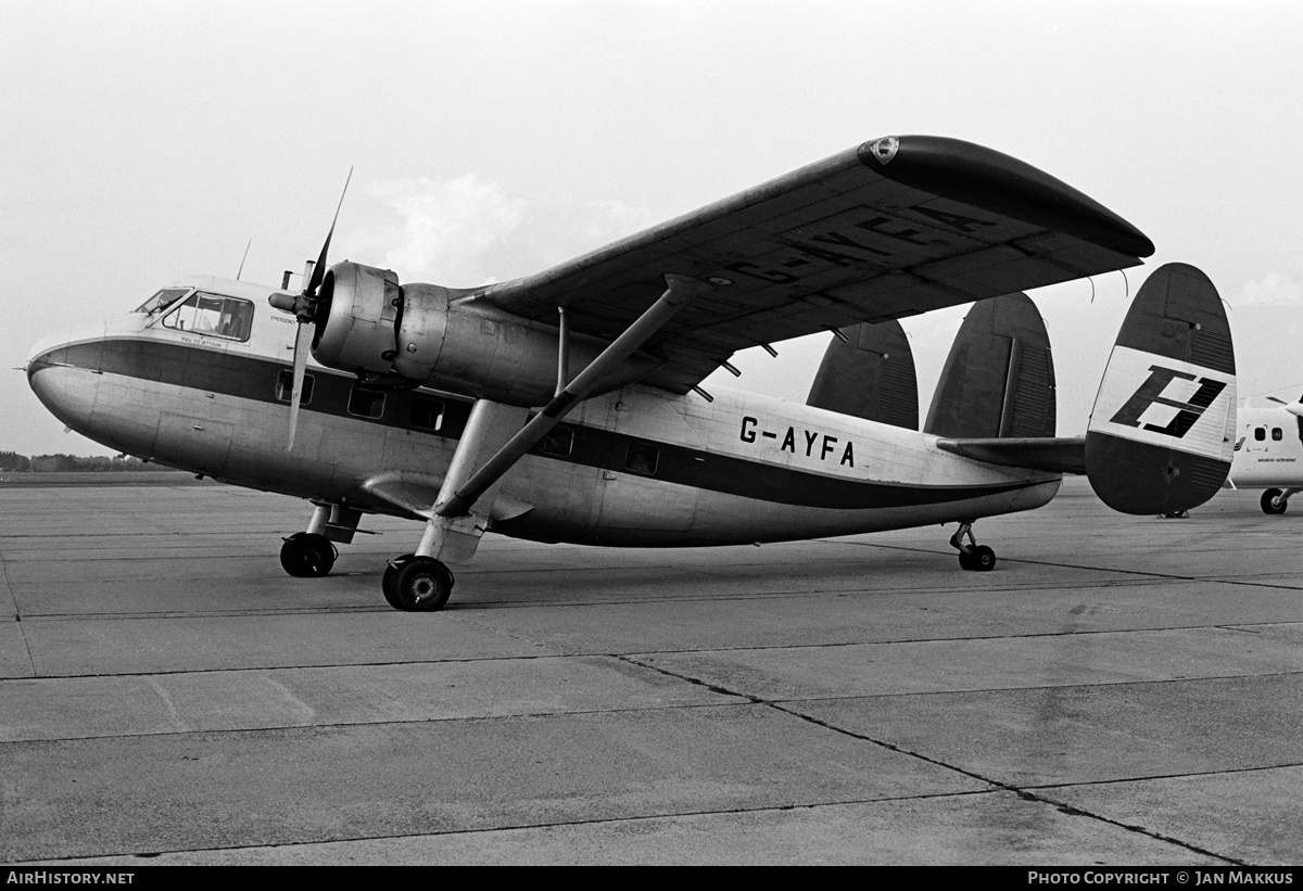 Aircraft Photo of G-AYFA | Scottish Aviation Twin Pioneer Series 3 | F1 - Flight One | AirHistory.net #550929