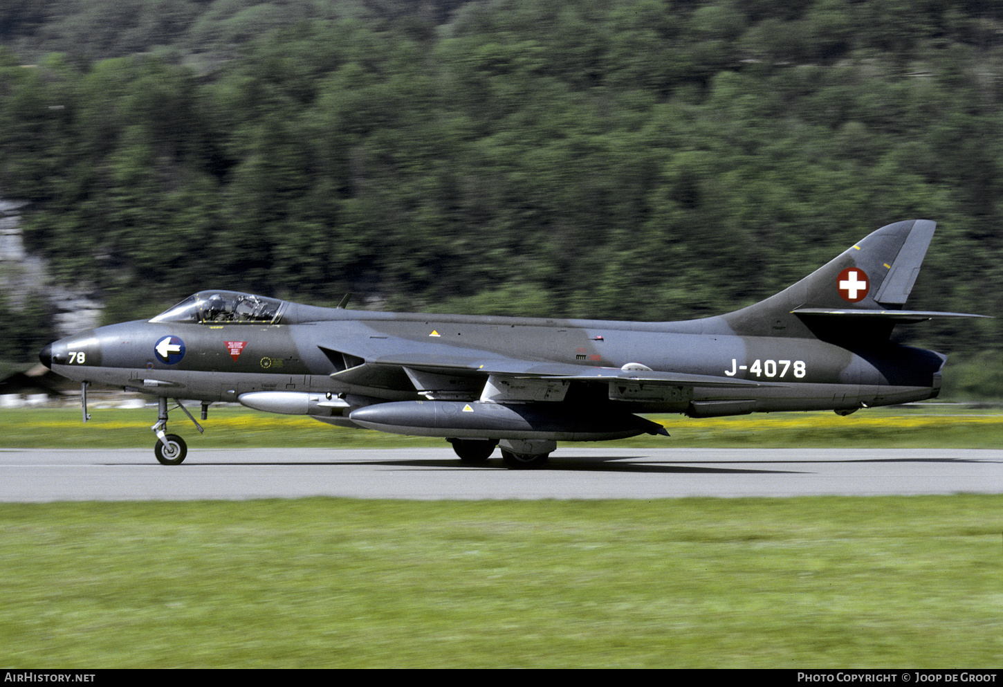 Aircraft Photo of J-4078 | Hawker Hunter F58 | Switzerland - Air Force | AirHistory.net #550977