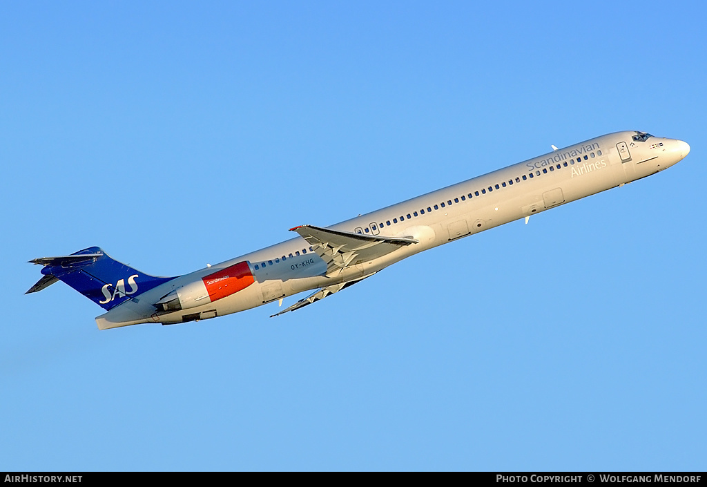 Aircraft Photo of OY-KHG | McDonnell Douglas MD-82 (DC-9-82) | Scandinavian Airlines - SAS | AirHistory.net #551007