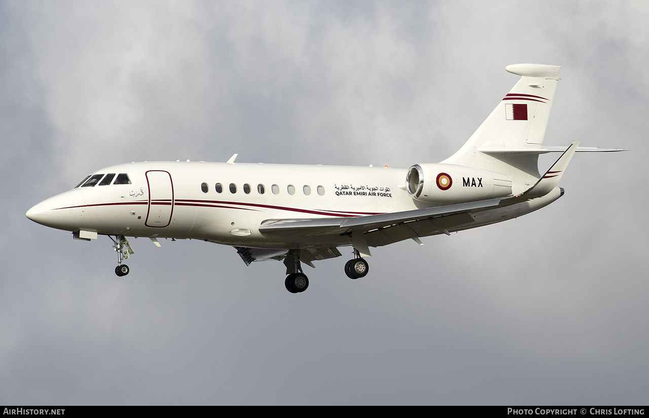 Aircraft Photo of A7-MAX | Dassault Falcon 2000LX | Qatar - Air Force | AirHistory.net #551173